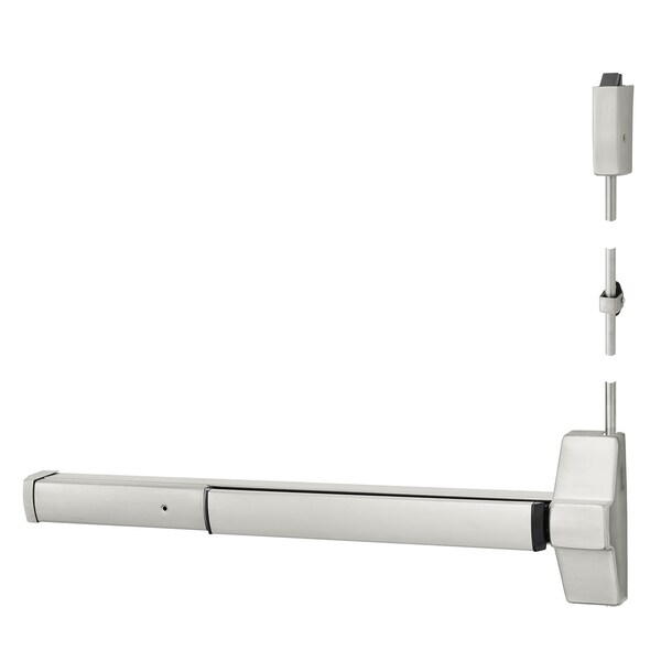 SVR Exit Device, Less Bottom Rod, 36" x 84", US32D